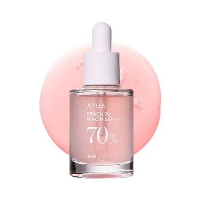 Anua Peach 70 Niacinamide Serum 30Ml, Moisturizing Facial Serum, Skin Improvement, Daily Cleansing Beauty, Korean Skincare