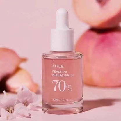 Anua Peach 70 Niacinamide Serum 30Ml, Moisturizing Facial Serum, Skin Improvement, Daily Cleansing Beauty, Korean Skincare