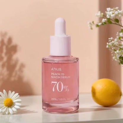 Anua Peach 70 Niacinamide Serum 30Ml, Moisturizing Facial Serum, Skin Improvement, Daily Cleansing Beauty, Korean Skincare