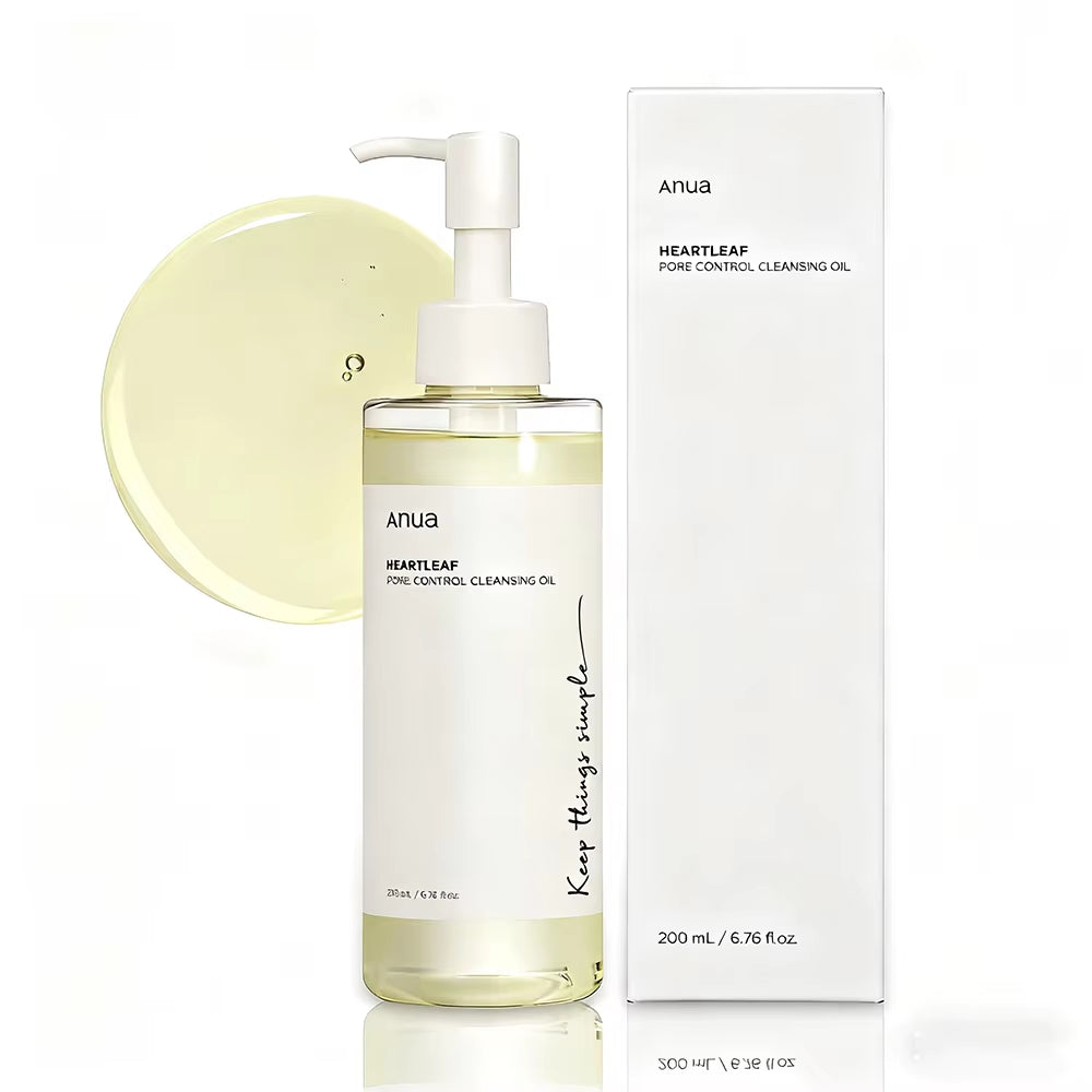 Anua Heartleaf Pore Control Cleansing Oil, Cleansing Oil for Oily Skin, Deep Cleansing Makeup Remover, Korean Skincare