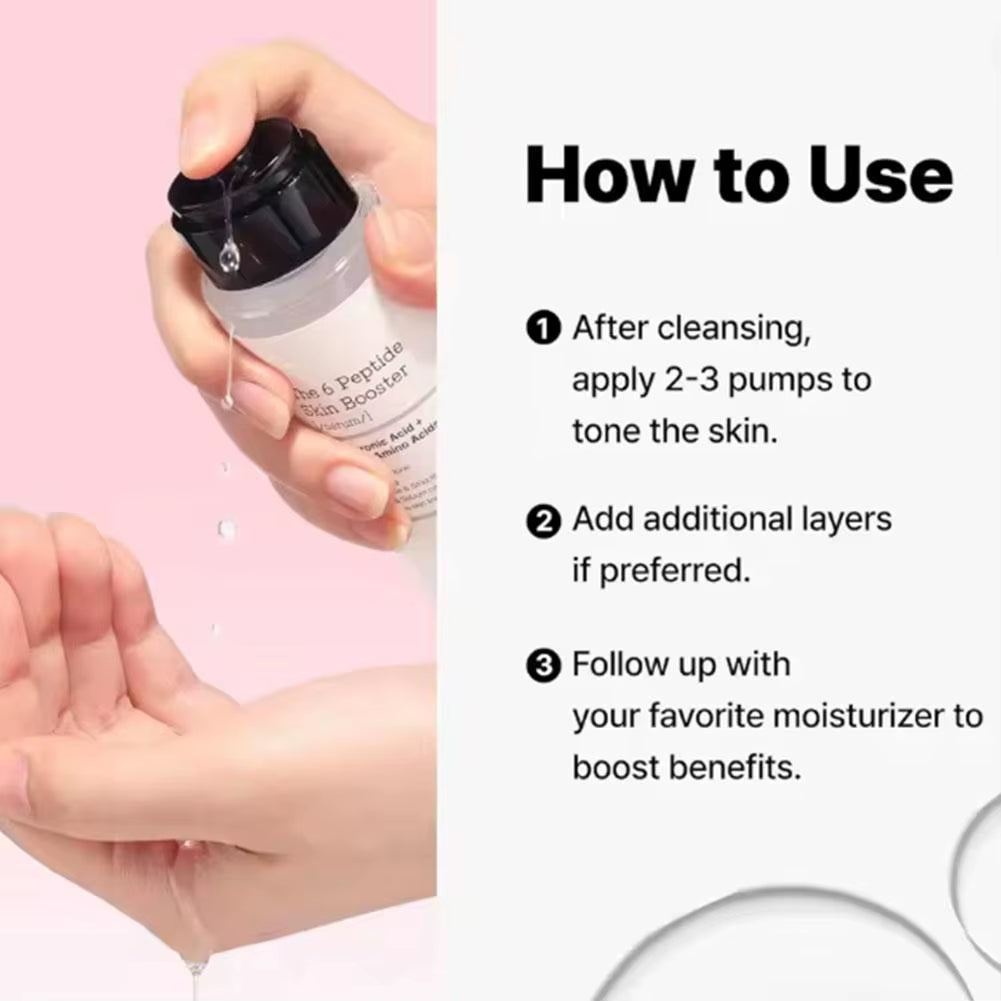 150Ml Firming Brightening Essence COSRX the 6 Peptide Skin Booster with Niacinamide Hyaluronic Acid for All Skin Types Face Care